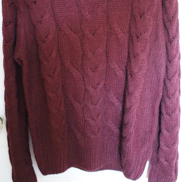 Burgundy Knit Sweater - Picture 2 of 8